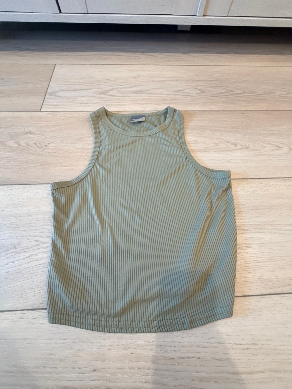 Olivia Rae Ribbed Tank Top in Sage Green